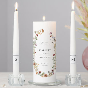 Rustic Boho Wedding Unity Candle Set