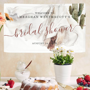 Rustic Boho Western Bridal Shower Welcome Banner
