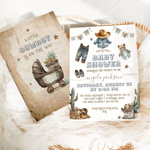 Rustic Boho Wild West Boy Baby Shower