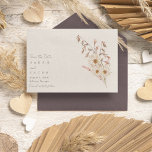 Rustic Boho Wildflower Bohemian Wedding Envelope<br><div class="desc">Coordinating brown envelopes to match our Rustic Boho Wildflower Bohemian Wedding Invitations,  save the dates and rsvp cards. Ordern in a brown linen to coordinate with this beautiful wedding suite.</div>