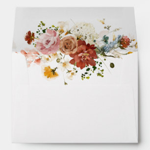 Rustic Boho Wildflower Floral Envelope