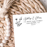 Rustic Boho Wildflower Wedding Return Address Self-inking Stamp<br><div class="desc">This lovely rustic wedding return address stamp features lovely hand-drawn wildflowers and elegant typography. It's the perfect design for a rustic yet elegant wedding and coordinates with our Rustic Wildflower collection...  See the design collection for more items!</div>