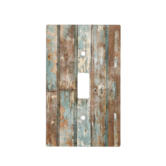 Rustic Boho Wood  Light Switch Cover (Front)