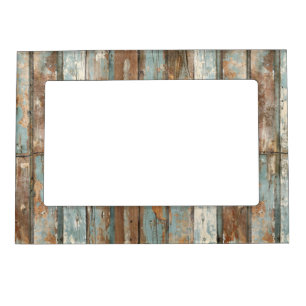 Rustic Boho Wood Magnetic Frame