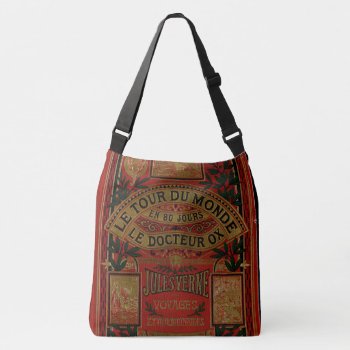 Rustic Book Cover Bags Jules Verne by OldArtReborn at Zazzle