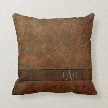 Rustic Book Cover Cushion In Classic Brown by OldArtReborn at Zazzle