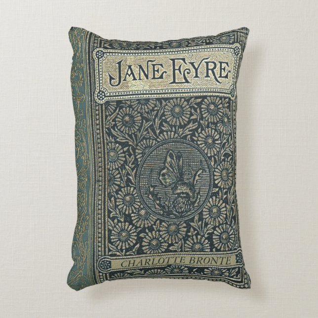 Rustic Book Cover Cushion Jane Eyre (Front(Vertical))