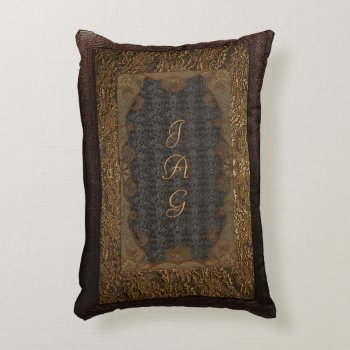 Rustic Book Cover Cushion Leather And Lace by OldArtReborn at Zazzle