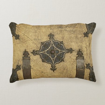 Rustic Book Cover Cushions Medieval Style