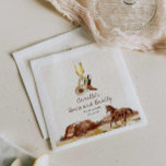 Rustic Boots and Bubbly Country Bridal Shower Napkins