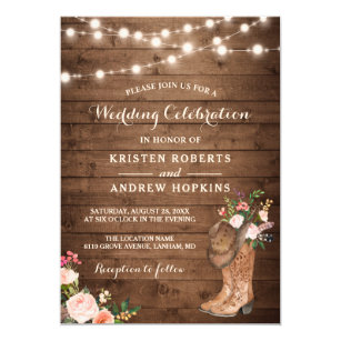 western wedding invitations zazzle western wedding invitations