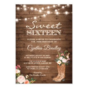 Sweet 16 Invitations Zazzle