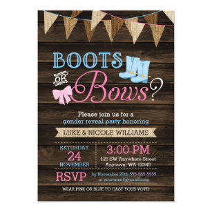 Boots Or Bows Baby Shower Gifts On Zazzle