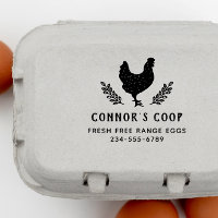 Rustic Botanical Chicken Farm Egg