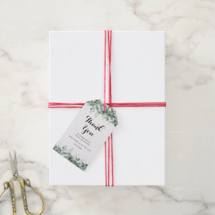 Rustic Botanical Eucalyptus Greenery Wedding Gift Tags