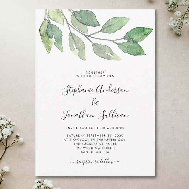 Rustic Botanical Greenery Invitation (Creator Uploaded)