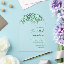 Rustic Botanical Leaves Wedding