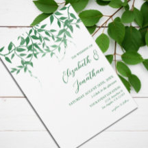 Rustic Botanical Leaves Wedding