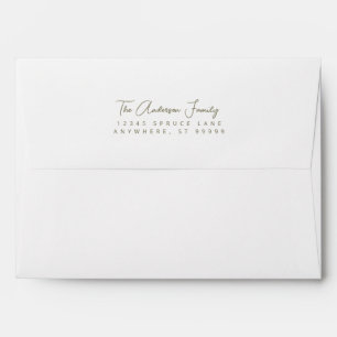 Rustic Botanical Print Christmas Envelope