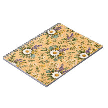 Rustic Botanical Wildflower Wood Floral Pattern