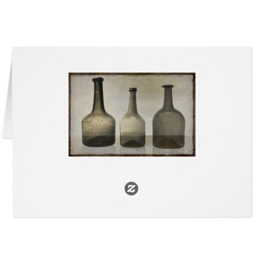 Rustic Bottles Still Life Art (Back Horizontal)
