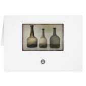 Rustic Bottles Still Life Art Cards (Back Horizontal)