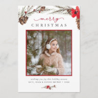 Rustic Bough | Holiday Photo Card