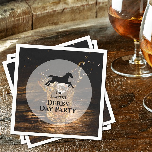 Rustic Bourbon Derby Horse Racing Napkins (Rustic Bourbon Derby Horse Racing Napkins)