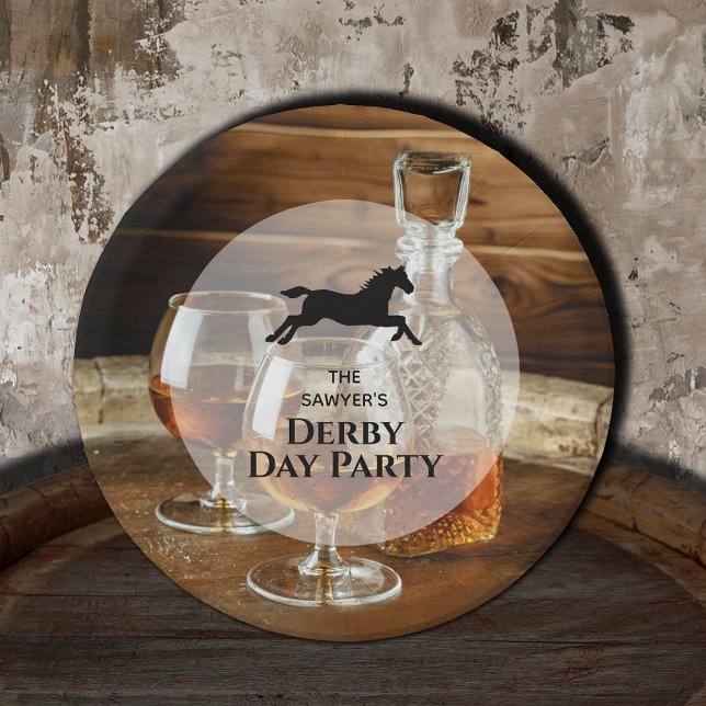 Rustic Bourbon Derby Horse Racing Paper Plates (Rustic Bourbon Derby Horse Racing Paper Plates)