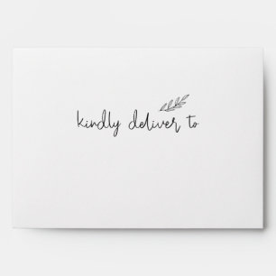 Rustic Branches Wedding Address Envelope
