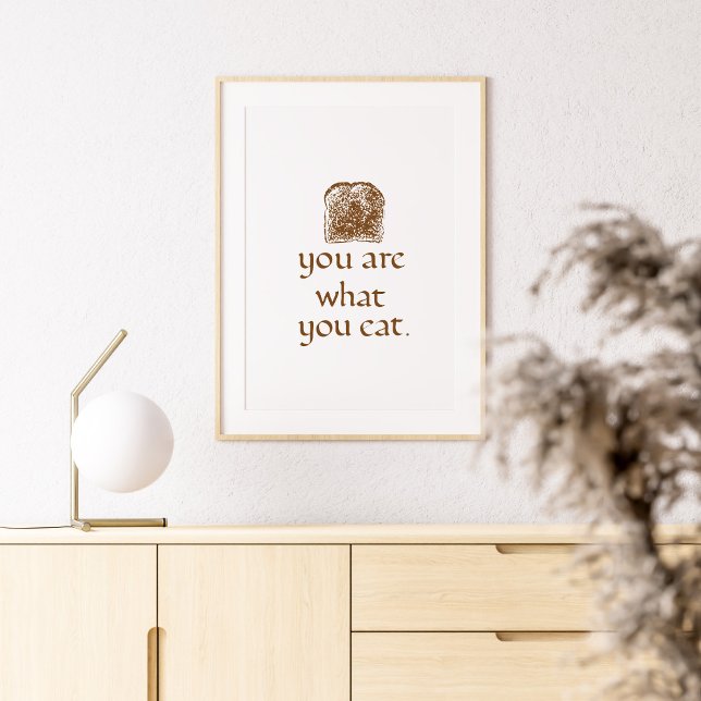 Rustic Bread Art with Handwritten Calligraphy Poster (Creator Uploaded)