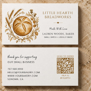 Rustic Bread Bakery  Business Card