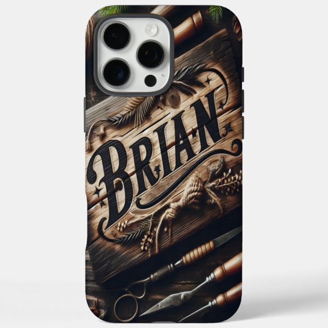 Rustic Brian Sign Case-Mate iPhone Case (Back)