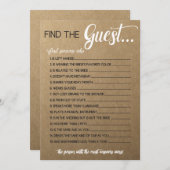 Rustic Bridal Shower Game- Match the Movie Songs (Front/Back)