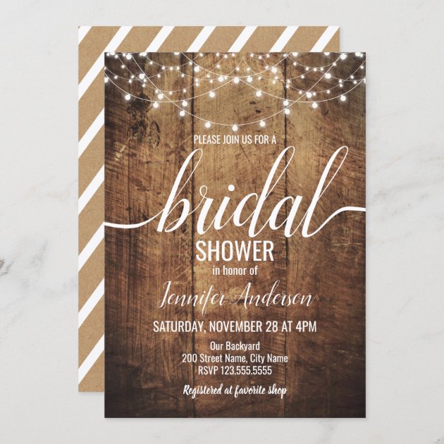 Rustic Bridal Shower Invitation Zazzle   Rustic Bridal Shower Invitation Re509520c783a4cd6921c591c42dac4f4 Tcv4s 630 