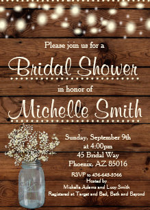 mason jar invitations zazzle