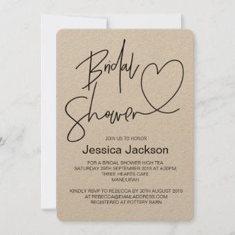 Rustic Bridal Shower Invitations | Zazzle