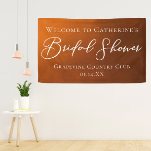 Rustic Bridal Shower Personalized Welcome Banner