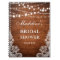 Rustic Bridal Shower Wood Lights Lace Gift List