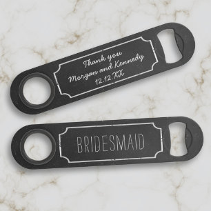 Rustic Bridesmaid Wedding Favor Bar Key