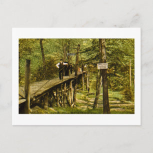 Rustic Bridge Eastman Springs Benton Harbor Mi Postcard