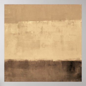'rustic' Brown Abstract Art Poster by T30Gallery at Zazzle