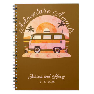 Rustic Brown Adventure Awaits Travel Notebook