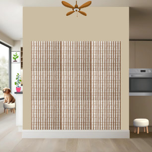 Rustic Brown and White Checkered Tile