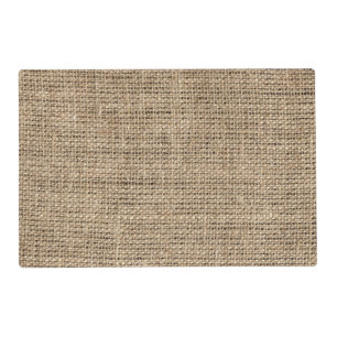 rustic brown burlap placemat