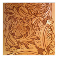 Rustic brown cowboy fashion western leather