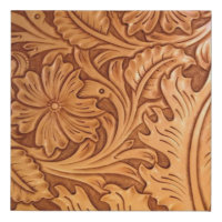 Rustic brown cowboy fashion western leather