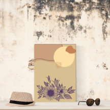 Rustic Brown Floral - Minimal Vintage Aesthetic