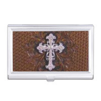 rustic brown leather western country cross