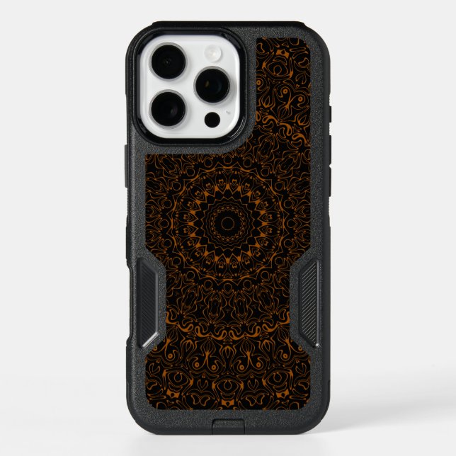 Rustic Brown Mandala with Western Charm Otterbox iPhone Case (Back)